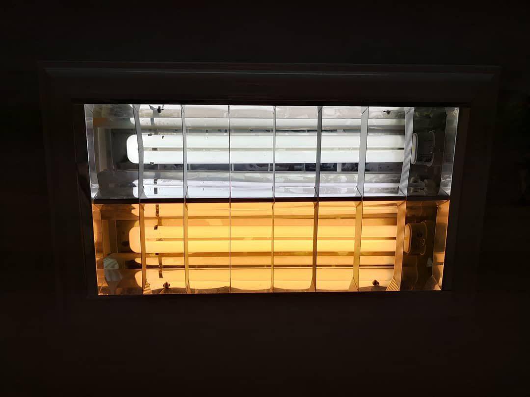 ترکیب نور سرد (مهتابی) و نور گرم (آفتابی)